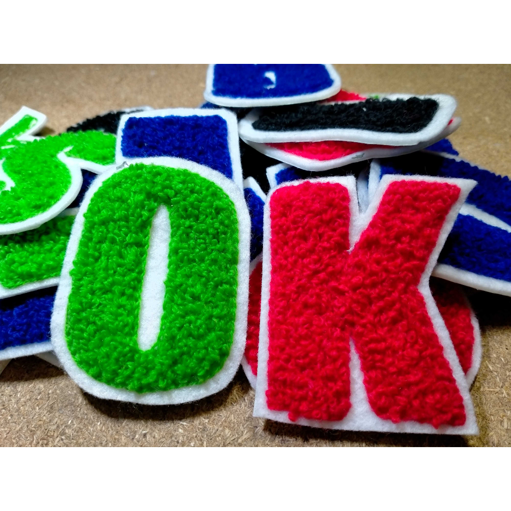 PATCH BADGE EMBLEM BORDIR CHENILLE/TOWEL HURUF OBRAS border
