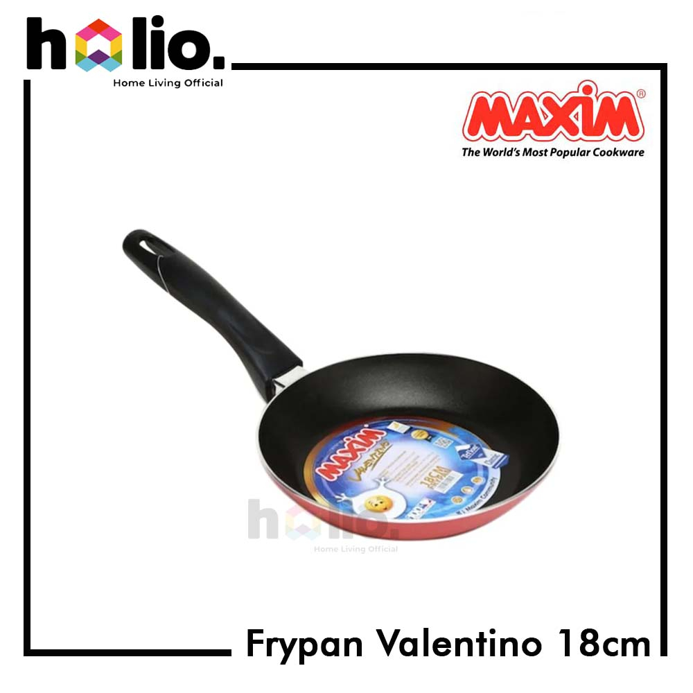 Holio Frypan - Fry Pan Panci Wajan Goreng Frypan Teflon Anti Lengket Maxim 18CM Valentino 18 CM
