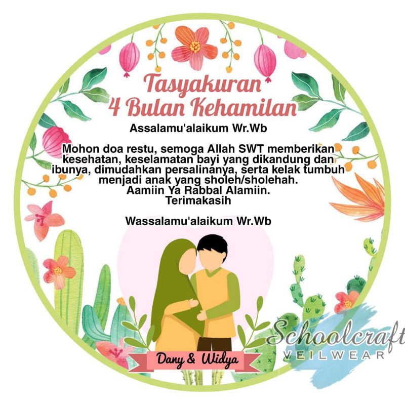 

STICKER TASYAKURAN 4 BULANAN/7 BULANAN KEHAMILAN