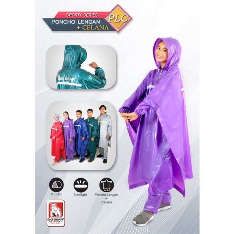 Jas Hujan Tebal free Cover - Anti Bocor