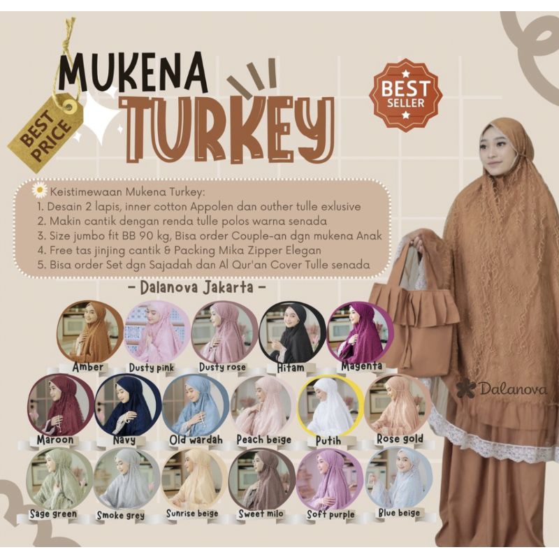 Mukena Dalanova Mukena Turkey