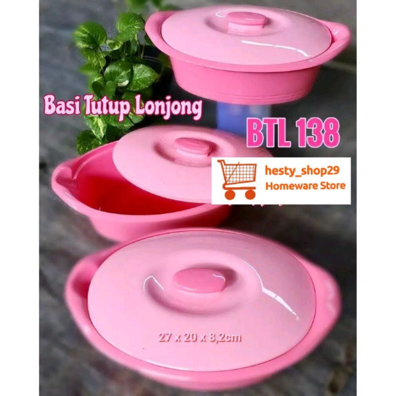 Wadah Saji / Basi Tutup Lonjong BTL 138 Golden Lemon