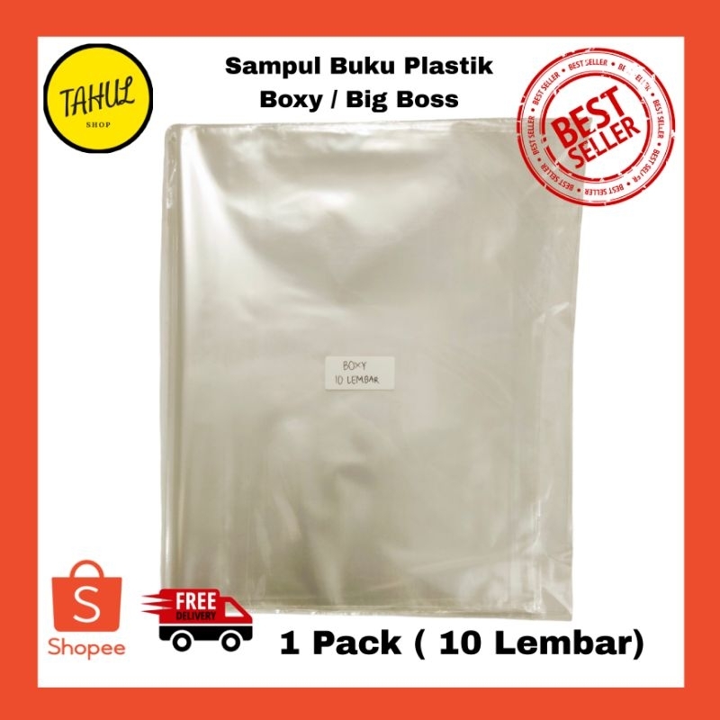 

1 PACK ( 10 Lembar ) !!! SAMPUL BUKU PLASTIK BOXY ISI 10 SAMPUL PLASTIK BIG BOSS / SAMPUL PLASTIK JENIA