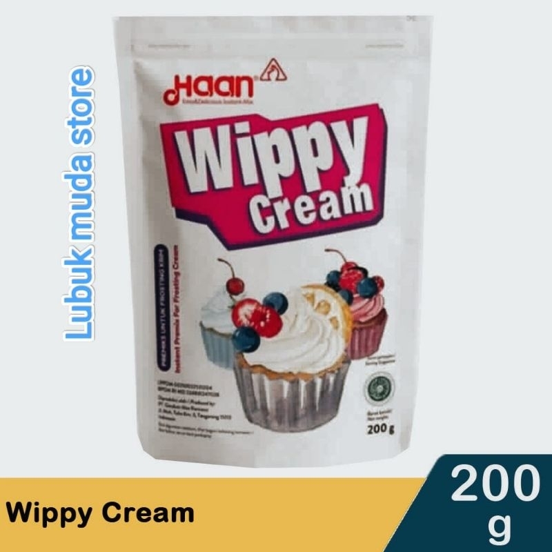 

Haan wippy cream 400gr, 200gr