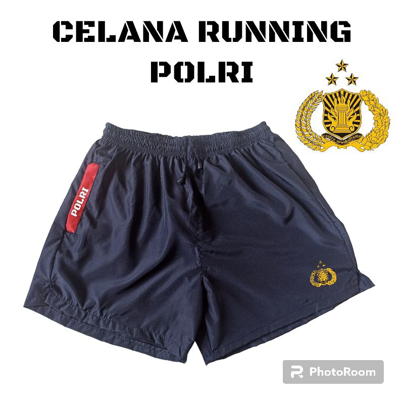 Celana pendek polri / celana olahraga pria / celana running polri