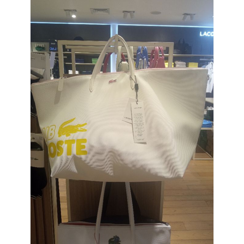 TAS WANITA LACOSTE ORI WHITE