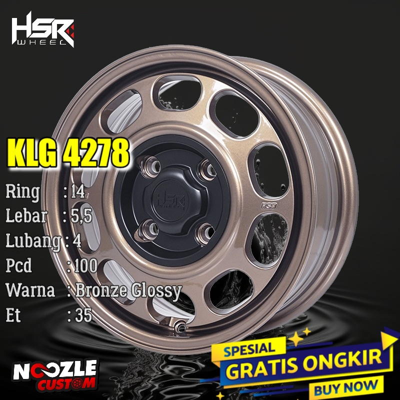 VELG MOBIL KALENG R14 HSR TERBARU RING 14 PELEK RACING STANDAR XENIA BRIO