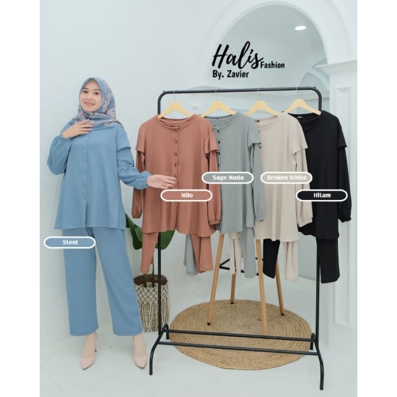 One Set Knit By Halis fashion // Bisa COD