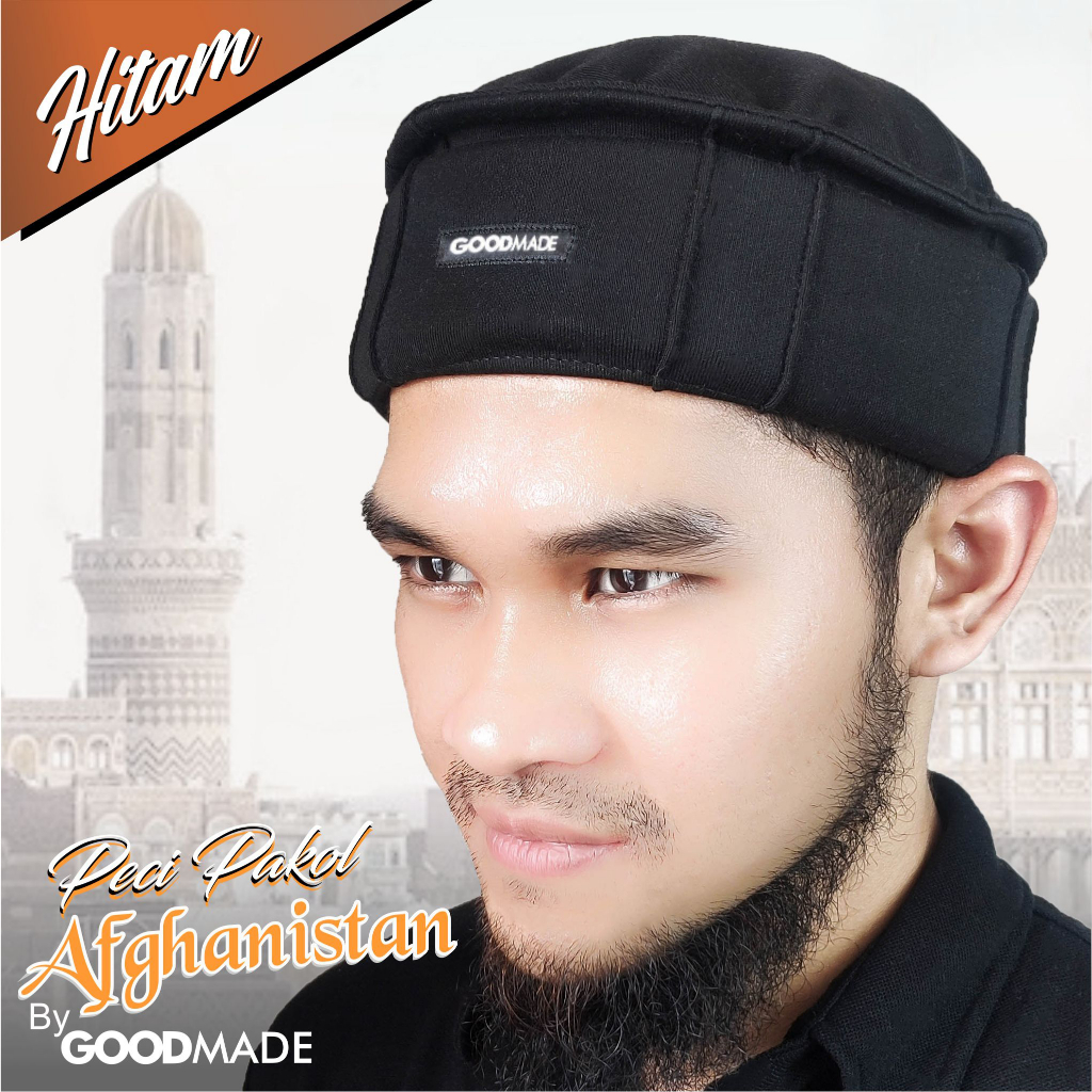 GOOD MADE - Peci Pakol | Peci Pakol Afganistan | Peci Sholat | Peci Kekinian Dewasa Elastis | COD