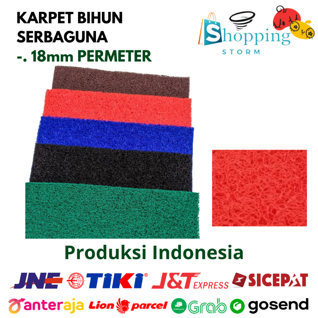 Karpet Keset Bihun Mie Mobil Alas Mobil Meteran Tebal 15MM