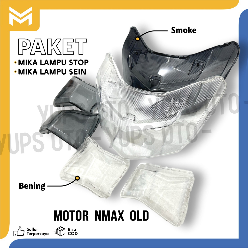 PAKET COVER LAMPU STOP MIKA STOP NMAX OLD / LAMA PENUTUP STOPLAMP NMAX COVER STOP LAMP NMAX + COVER 