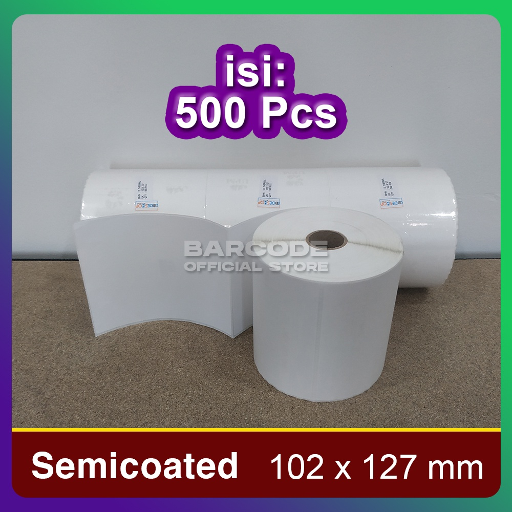 

Label Semicoat 102x127mm / 102 x 127 / 102x127 mm 1 Line (1 Slop)