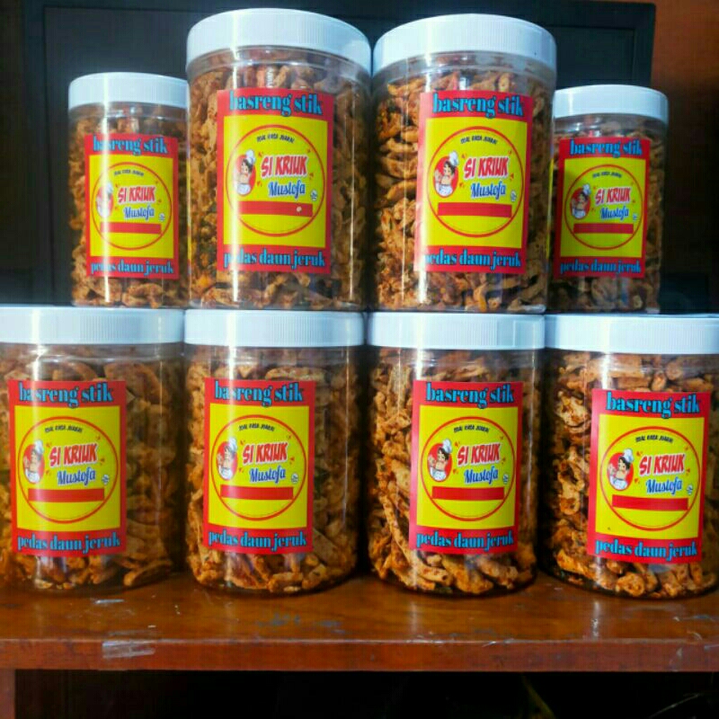 

basreng pedas daun jeruk toples 300gram