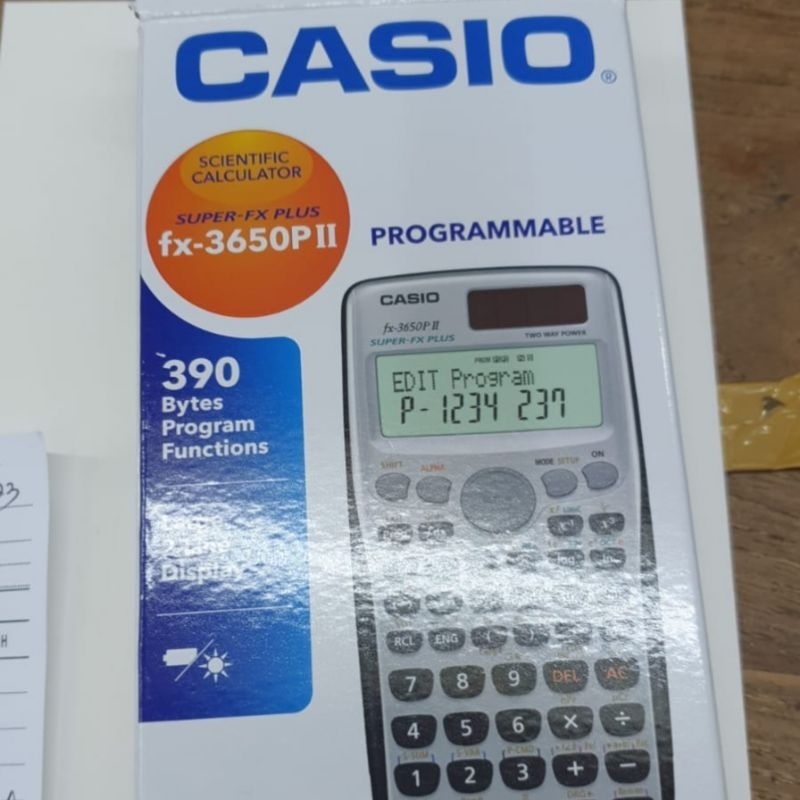 

CASIO FX 3650P 11 KALKULATOR PROGRAMMABLE NEW