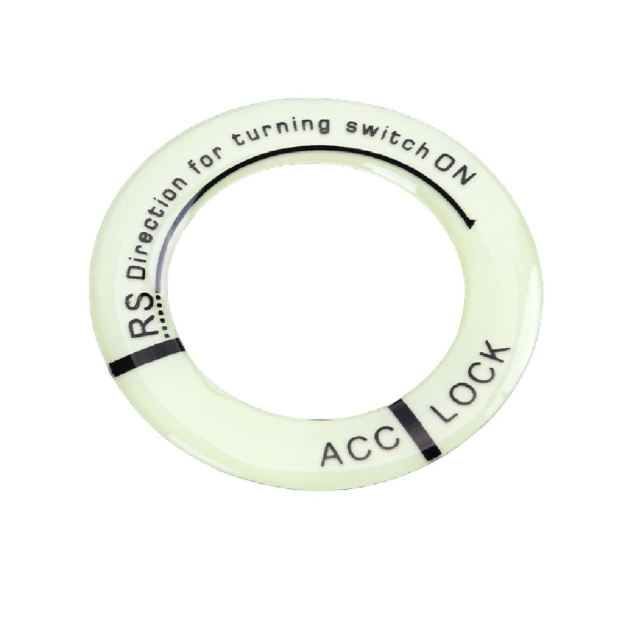 Stiker Ring Lubang Kunci Starter Mobil Motor Gid 3D Luminous