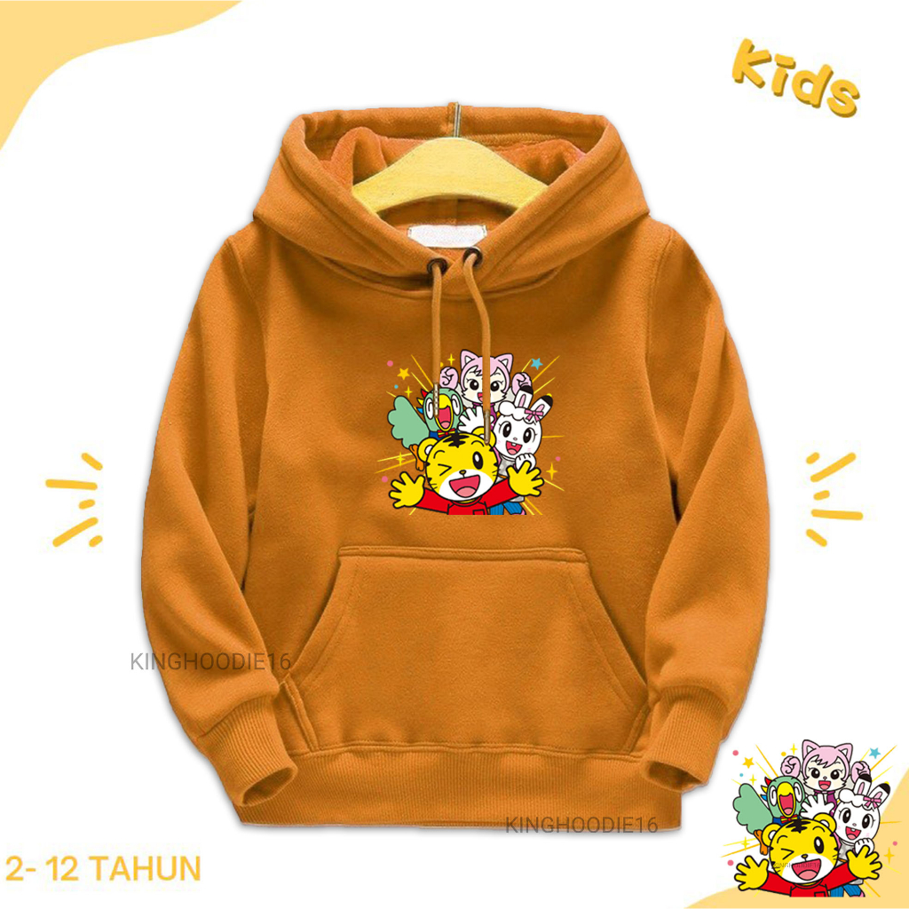 Jaket Hoodie  Anak Laki Laki Perempuan Shimajiro kado Umur 2 3 4 5 6 7 8 9 10 11 12 Tahun/Hoddie Shi