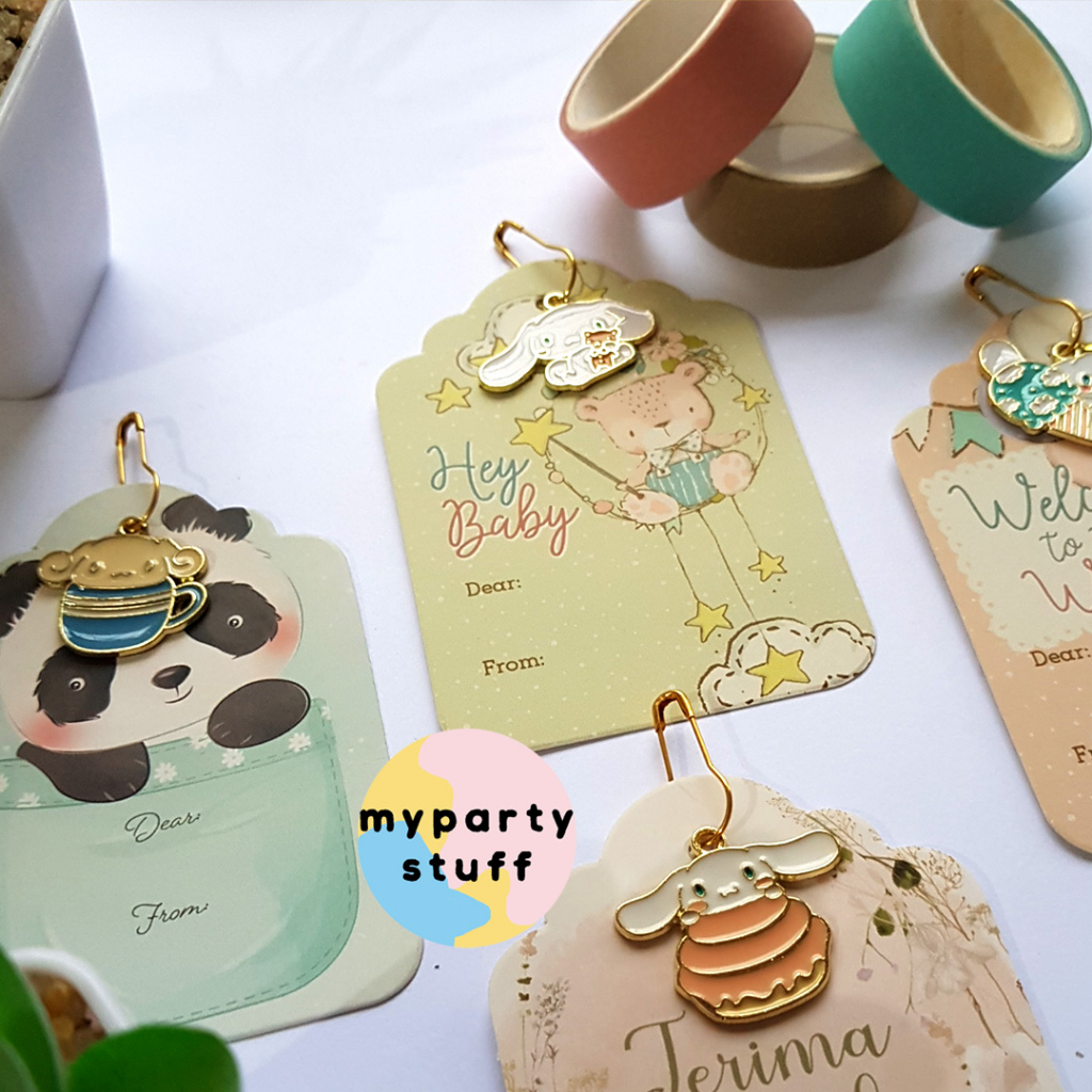 

Hangtag Kids Birthday / Hang Tag Baby Born / Card Mini Animal Hewan / Kelahiran / Anak-anak - Random