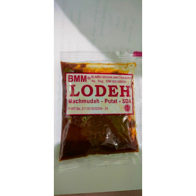 

Bumbu Masak instan Machmudah Lodeh (BMM)