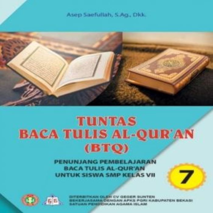 Buku Tuntas Baca Tulis Al Quran (BTQ) Kelas 7