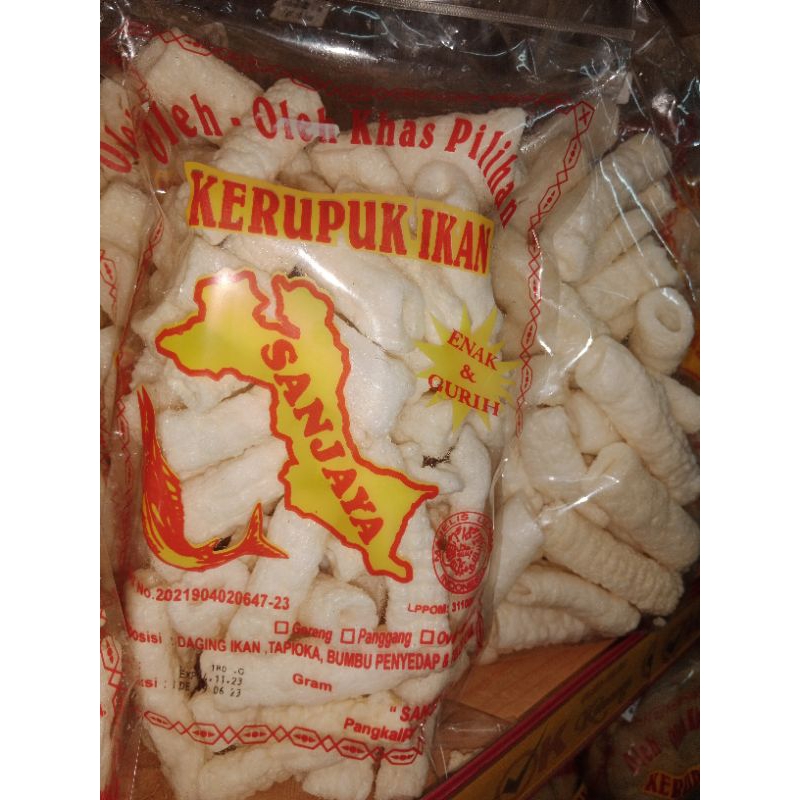 

Kerupuk ikan Sanjaya khas bangka enak gurih