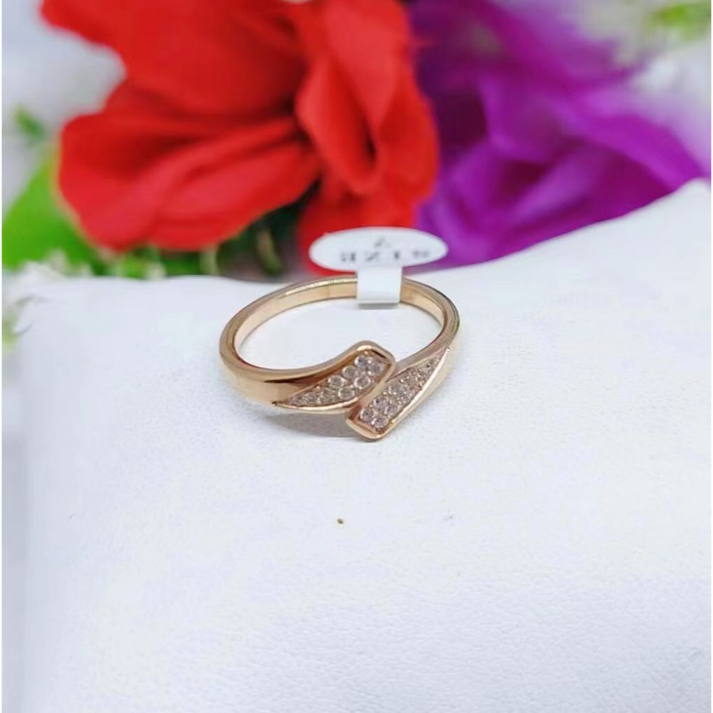 Cincin Titanium Permata Fashion Wanita R069