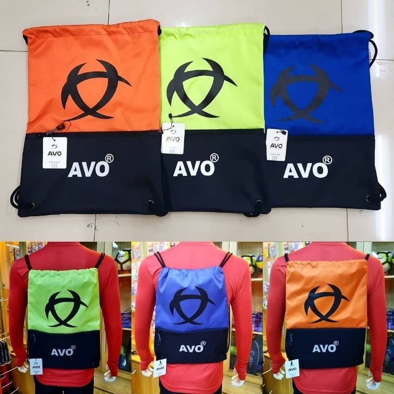 Tas Serut Olahraga Futsal Sepak Bola Gymsack String Bag Drawstringbag original Avo