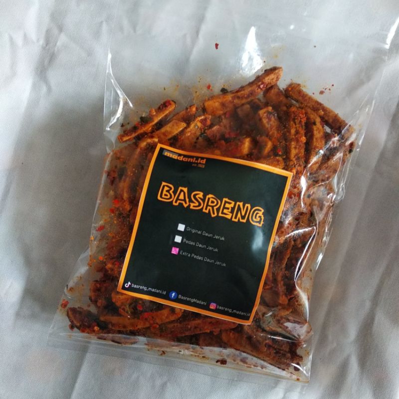 

Basreng Madani.id - Basreng Extra Pedas Daun Jeruk 10gram (TOLONG BACA DESKRIPSI)