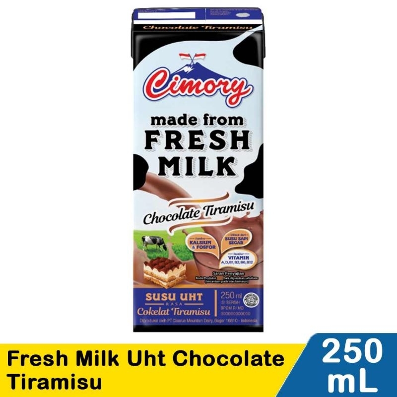 

Cimory Fresh Milk Uht Choco Tiramisu 250mL