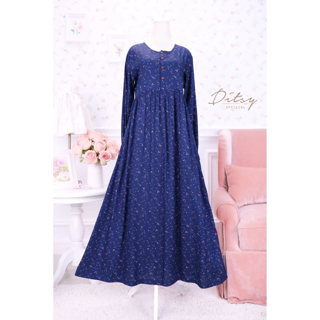 DITSY JULI STRAWBERRY DARKBLUE S