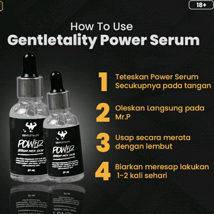 GENTLETALITY POWER SERUM - Pembesar &amp; Stamina mr.p Pria