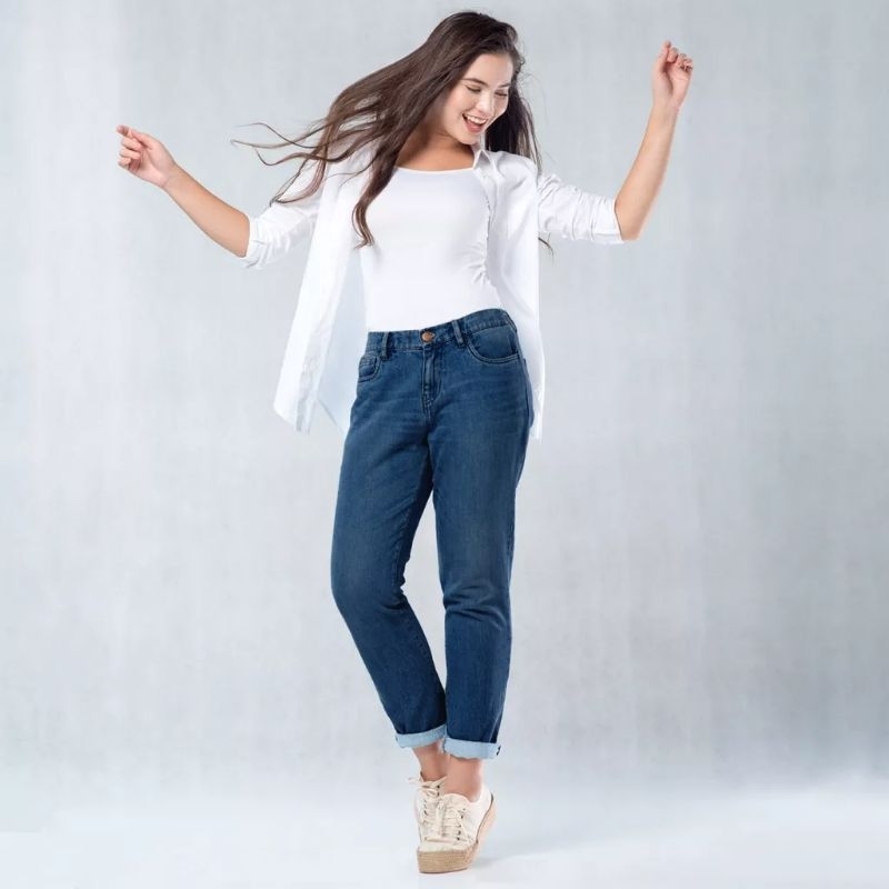 RK C2 OUTFITTERS VANION Navy Jeans Boyfriend- tag. 569.900