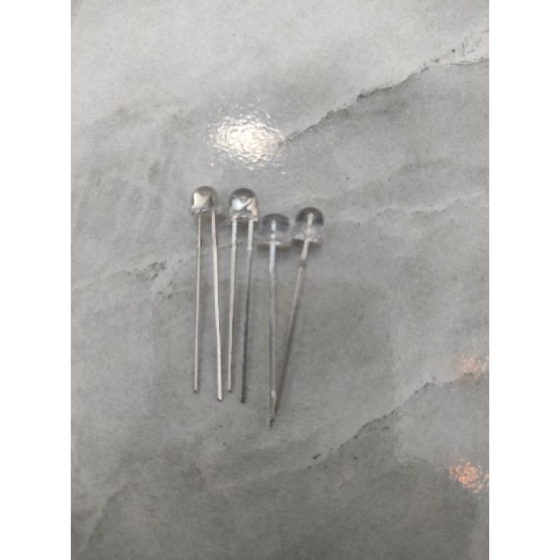 Lampu LED 5MM Strawhat / Straw Hat / Straw Head Putih Biru Hijau Merah