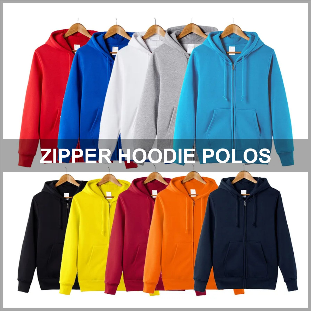 Leaders - Zipper Hoodie Polos Cotton Fleece Premium