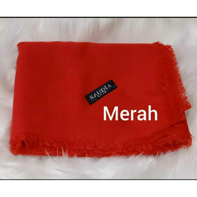 GRATIS ONGKIR JILBAB SAUDIA RAWIS HIJAB SEGIEMPAT RAWIS KERUDUNG SEKOLAH SAUDIA WARNA MERAH
