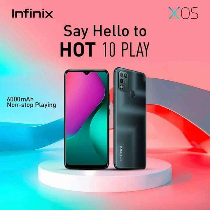 Infinix Hot 10 Play 4/64 GB Garansi Resmi