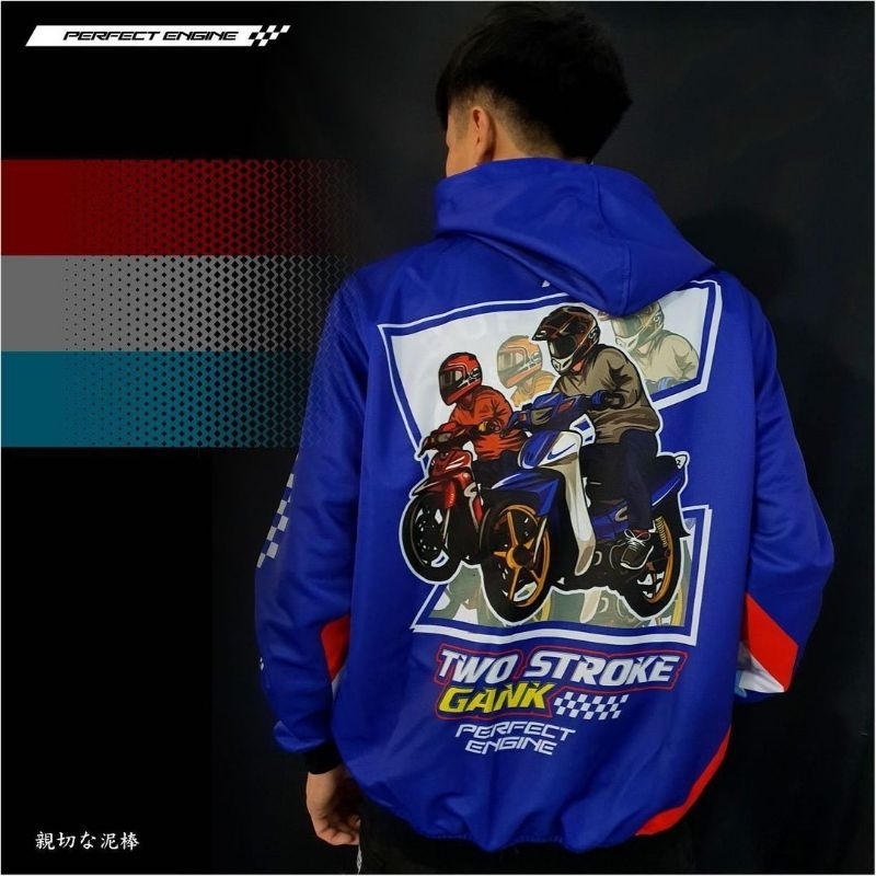 (COD) JAKET RACING TWO STROKE GANK NEW ORIGINAL