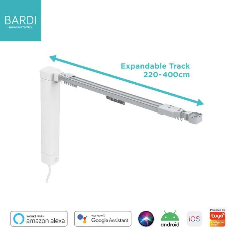 Curtain Motor with Expandable Track 2.2 – 4 Meter / track gorden / rel gorden / rel gorden otomatis 