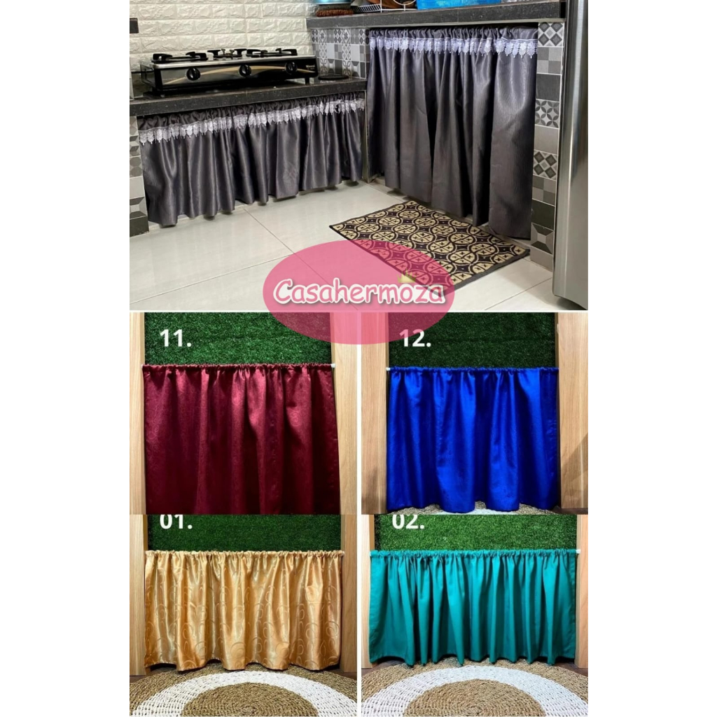 Gorden dapur / kolong dapur / gorden kolong dapur minimalis