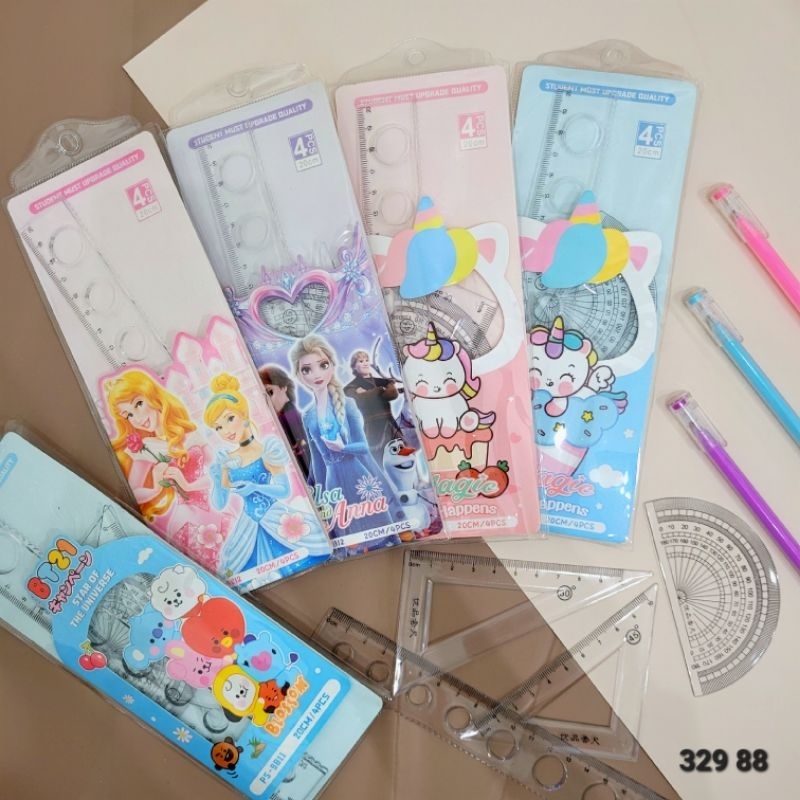 

PENGGARIS 1 SET 4 MODEL FREE POUCH/PENGGARIS ANAK SEKOLAH