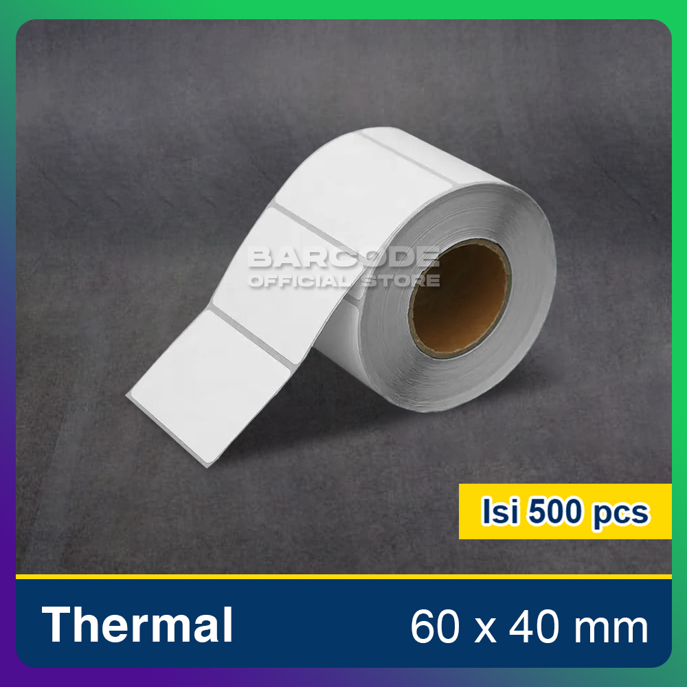 

Label Sticker Termal 60x40mm / 60 x 40 / 60x40 mm 1 Line (1 Slop)