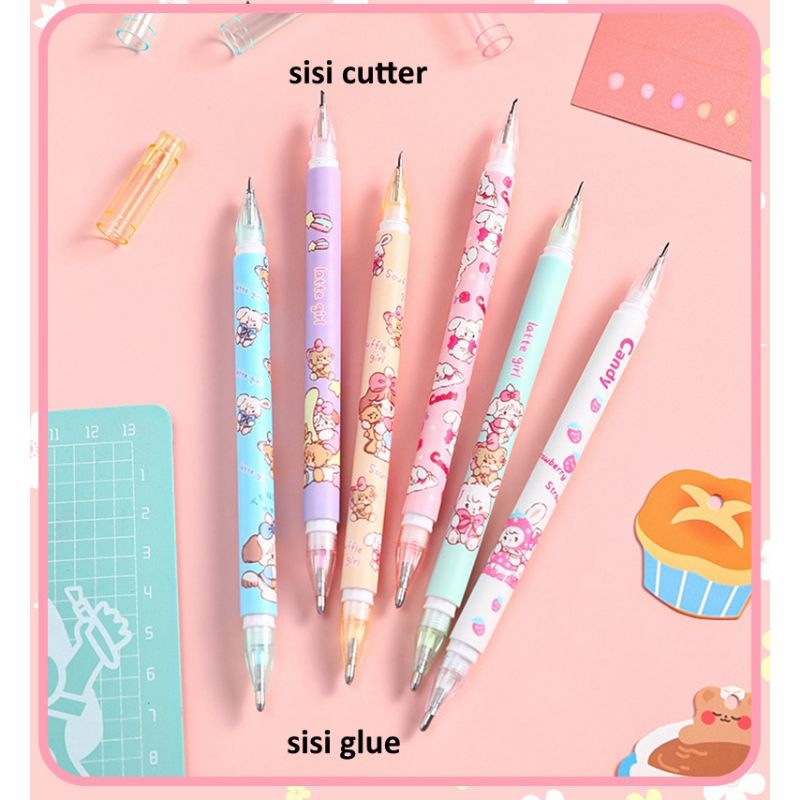 

Pena 2 in 1 Lem dan Cutter