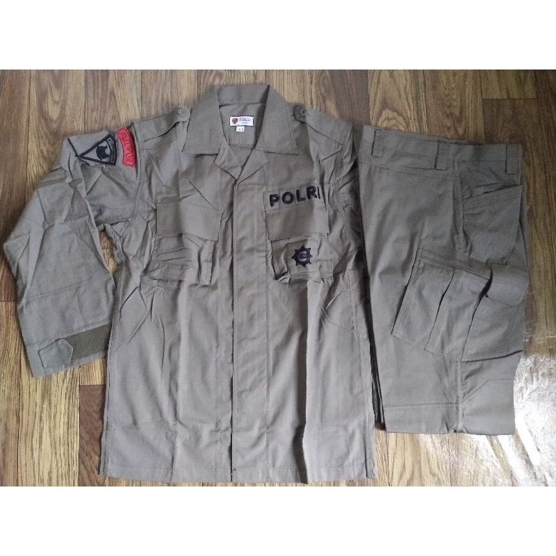Seragam PDL Hijau Tactical Jatah Brimob Bahan Sritex Tahun 2022