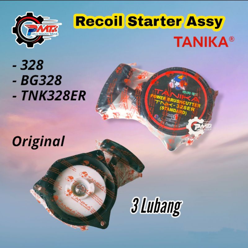 Recoil Starter Tanika 328 - Tarikan Cap Engkol Mesin Potong Rumput 328 BG328 TNK328ER Original