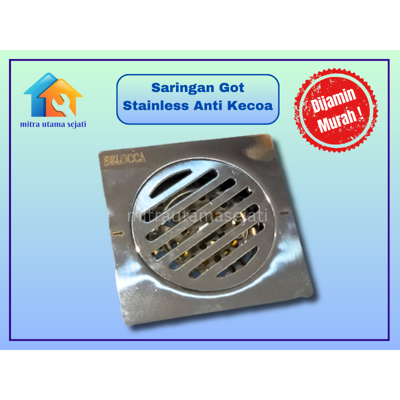Saringan Got Stainless Kuningan Floor Drain Anti Kecoa dan Bau