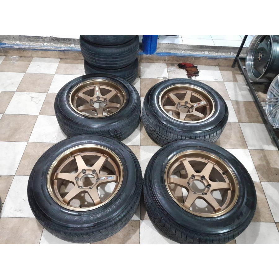 Velg Bekas Mobil Pajero Fortuner Ring 18 Te37 Ban 265 60 R18 Bridgestone