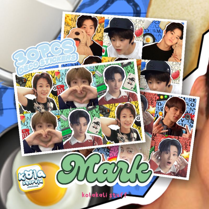30PCS MARK NCT STICKER DECO • STIKER FREEBIES • STIKER LUCU • STIKER ALA SELKOR • KPOP MERCH • KOLAK
