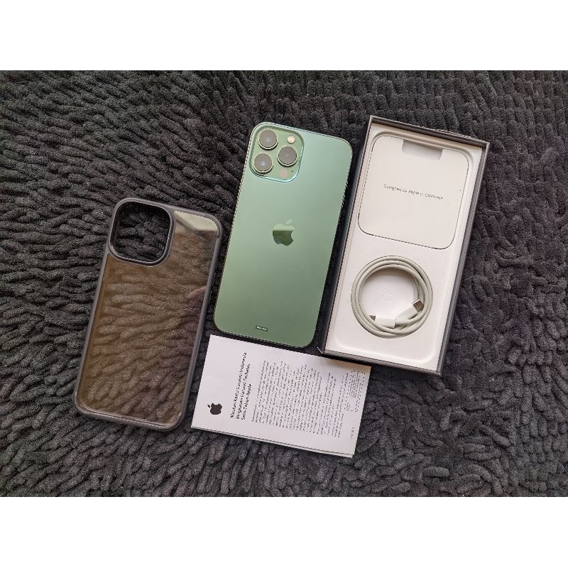 Iphone 13 pro max 128gb Ibox Green Nov 2023, BH100%, FULLSET ORI MULUSS
