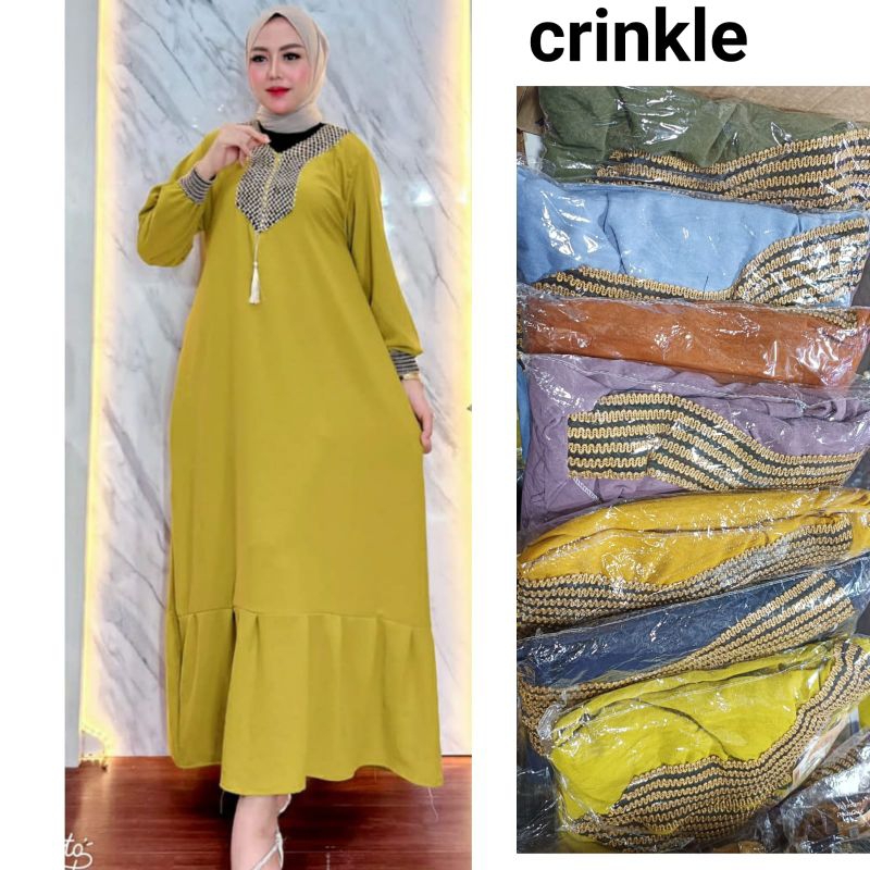 Gamis crinkle sultan premium original