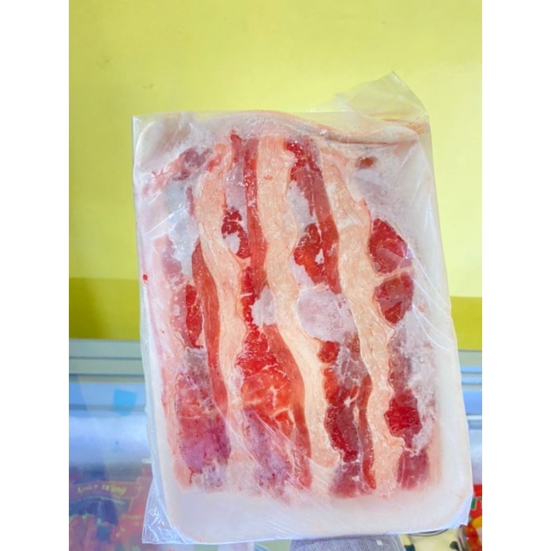 

DAGING SLICE BEEF// SLICE BEEF SHORT PLATE 500gr