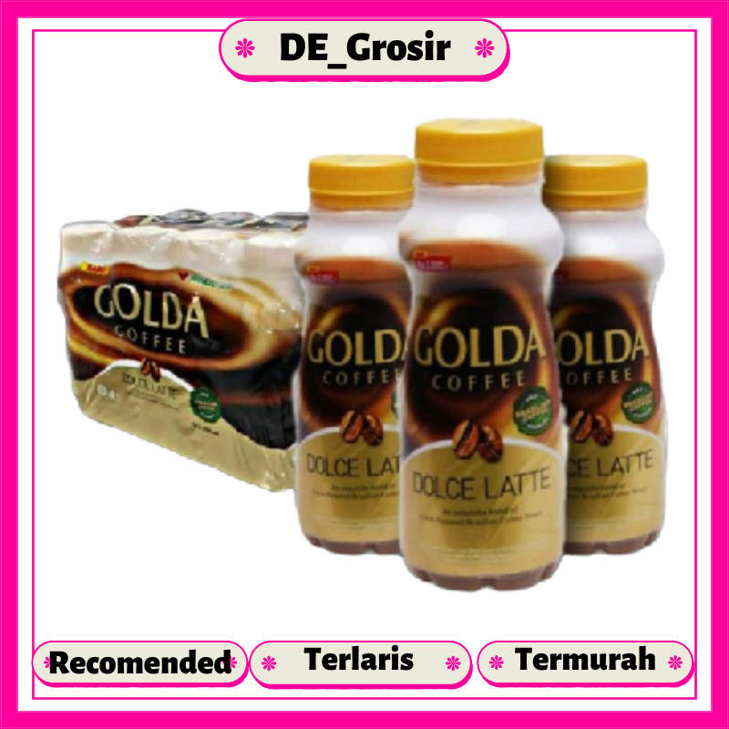 

Golda Coffee Dolce Latte Kopi Siap Minum Botol 200ML Dapat 1 Pak Isi 12 Pcs